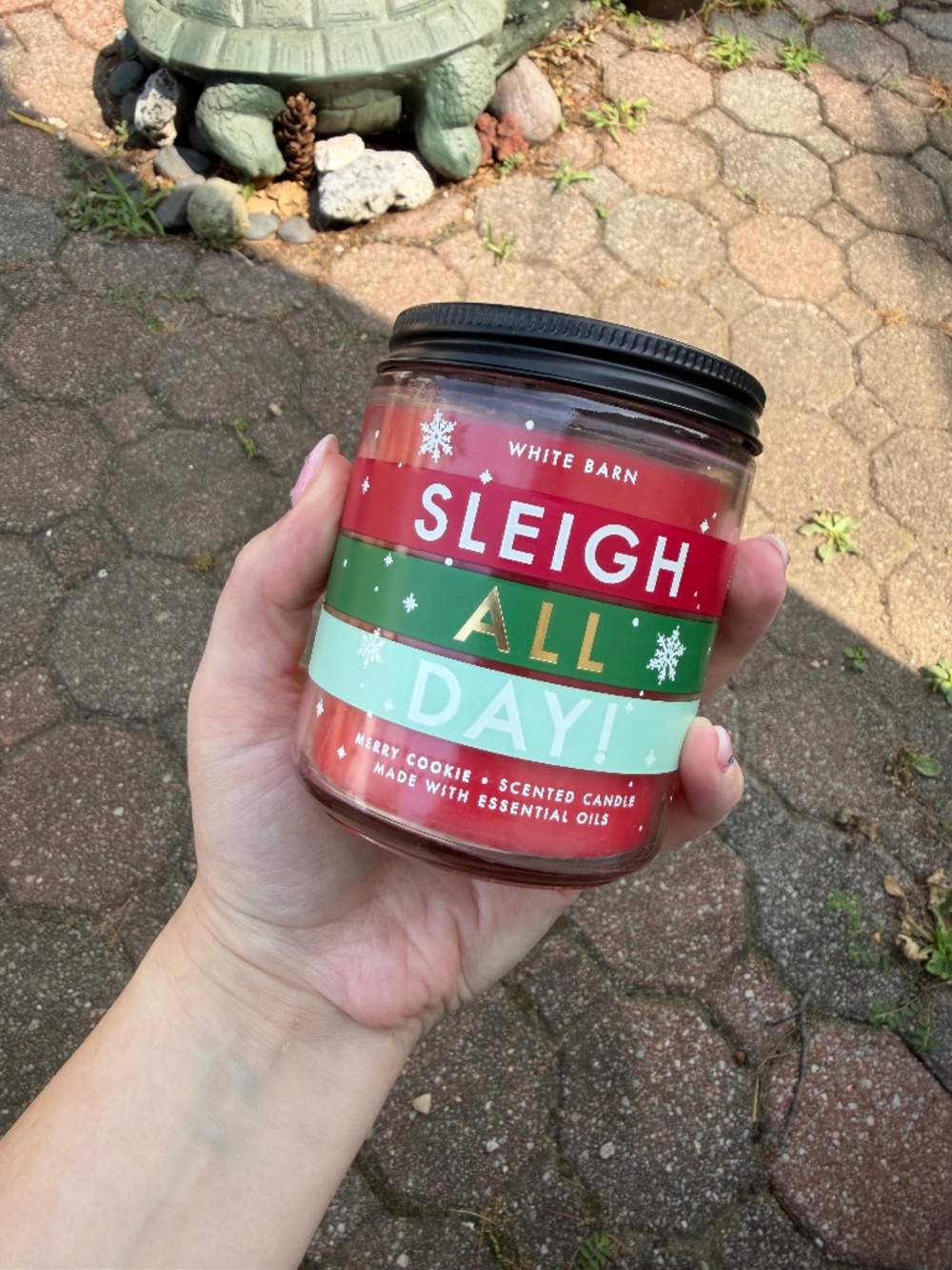 Bath & Body Works Sleigh All Day Merry Cookie Single Wick Scented Candle New